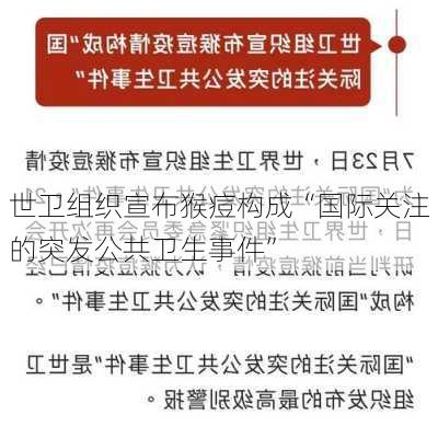 世卫组织宣布猴痘构成“国际关注的突发公共卫生事件”