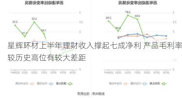 星辉环材上半年理财收入撑起七成净利 产品毛利率较历史高位有较大差距