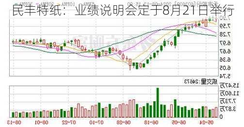 民丰特纸：业绩说明会定于8月21日举行