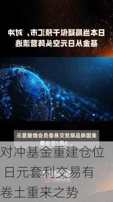 对冲基金重建仓位 日元套利交易有卷土重来之势