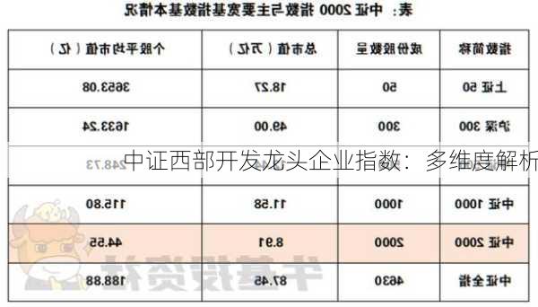 中证西部开发龙头企业指数：多维度解析