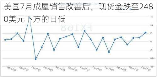 美国7月成屋销售改善后，现货金跌至2480美元下方的日低