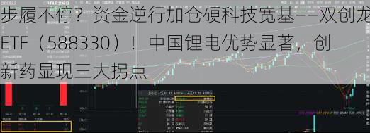 步履不停？资金逆行加仓硬科技宽基——双创龙头ETF（588330）！中国锂电优势显著，创新药显现三大拐点