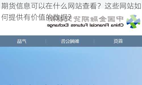 期货信息可以在什么网站查看？这些网站如何提供有价值的数据？