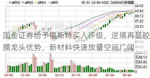 国金证券给予福斯特买入评级，逆境再显胶膜龙头优势，新材料快速放量空间广阔