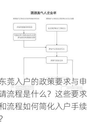 东莞入户的政策要求与申请流程是什么？这些要求和流程如何简化入户手续？