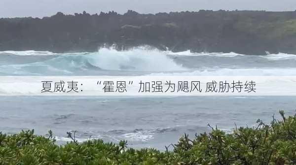 夏威夷：“霍恩”加强为飓风 威胁持续