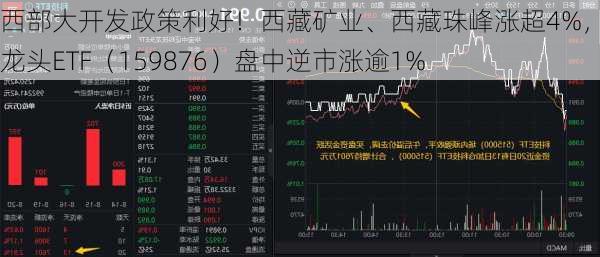 西部大开发政策利好！西藏矿业、西藏珠峰涨超4%，有色龙头ETF（159876）盘中逆市涨逾1%