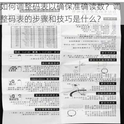 如何调整码表以确保准确读数？调整码表的步骤和技巧是什么？