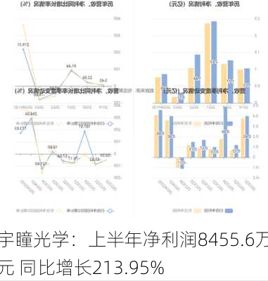 宇瞳光学：上半年净利润8455.6万元 同比增长213.95%