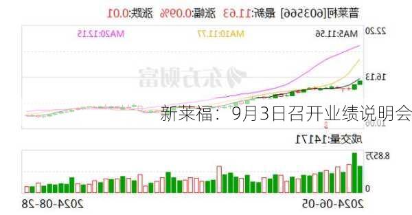 新莱福：9月3日召开业绩说明会