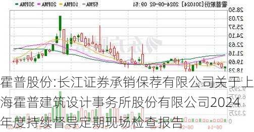 霍普股份:长江证券承销保荐有限公司关于上海霍普建筑设计事务所股份有限公司2024年度持续督导定期现场检查报告