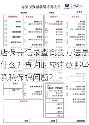 店保养记录查询的方法是什么？查询时应注意哪些隐私保护问题？