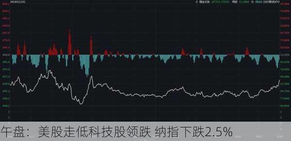 午盘：美股走低科技股领跌 纳指下跌2.5%