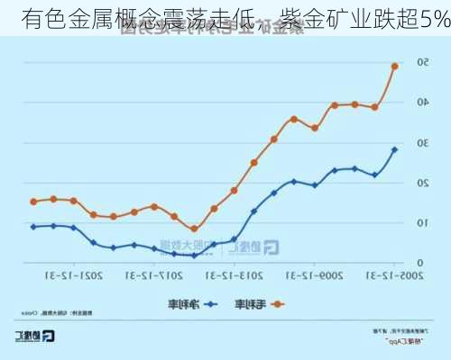 有色金属概念震荡走低，紫金矿业跌超5%