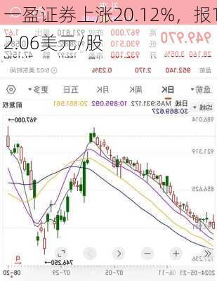 一盈证券上涨20.12%，报12.06美元/股