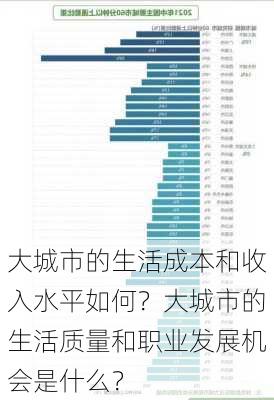 大城市的生活成本和收入水平如何？大城市的生活质量和职业发展机会是什么？