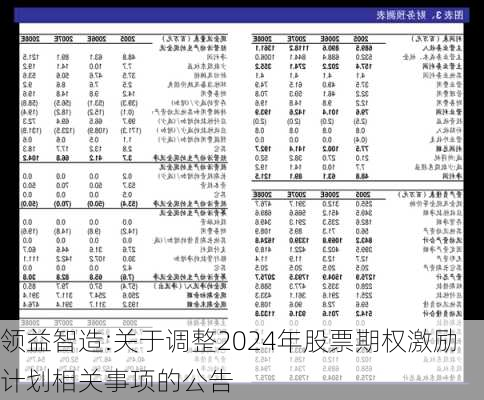 领益智造:关于调整2024年股票期权激励计划相关事项的公告