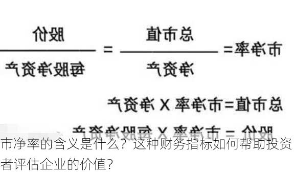 市净率的含义是什么？这种财务指标如何帮助投资者评估企业的价值？