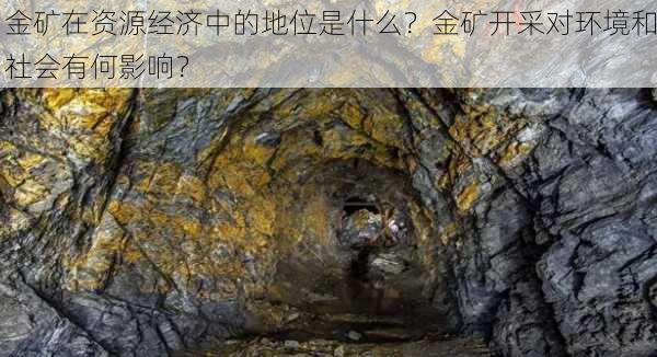 金矿在资源经济中的地位是什么？金矿开采对环境和社会有何影响？