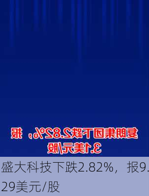 盛大科技下跌2.82%，报9.29美元/股