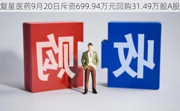 复星医药9月20日斥资699.94万元回购31.49万股A股