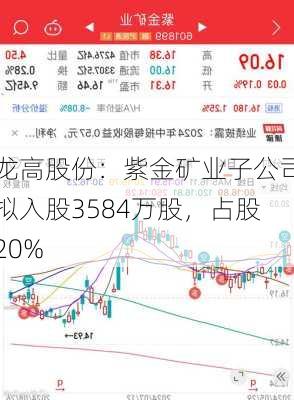 龙高股份：紫金矿业子公司拟入股3584万股，占股20%