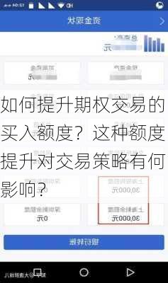 如何提升期权交易的买入额度？这种额度提升对交易策略有何影响？