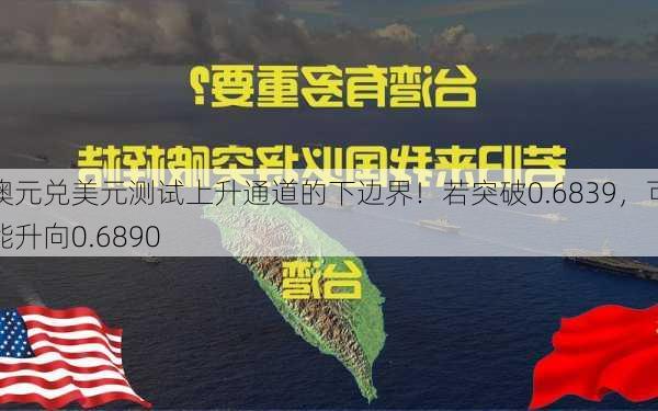 澳元兑美元测试上升通道的下边界！若突破0.6839，可能升向0.6890