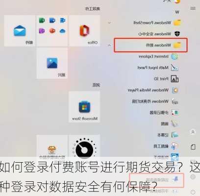 如何登录付费账号进行期货交易？这种登录对数据安全有何保障？