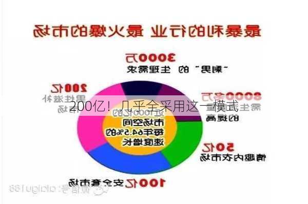 200亿！几乎全采用这一模式