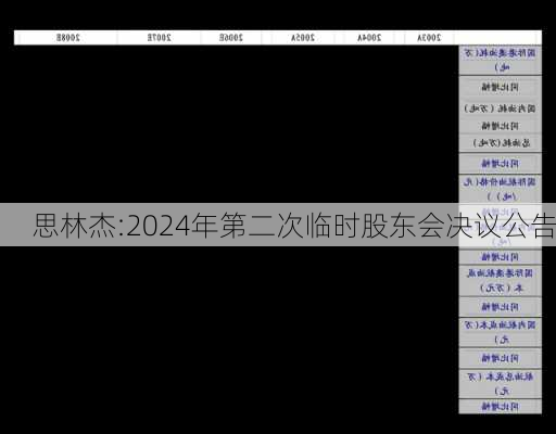 思林杰:2024年第二次临时股东会决议公告