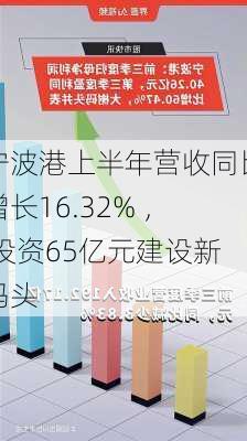 宁波港上半年营收同比增长16.32% ， 投资65亿元建设新码头