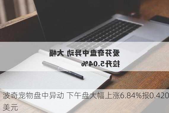 波奇宠物盘中异动 下午盘大幅上涨6.84%报0.420美元