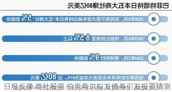 日股反弹 商社股强 伯克希尔拟发债券引发投资猜测