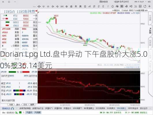 Dorian Lpg Ltd.盘中异动 下午盘股价大涨5.00%报36.14美元