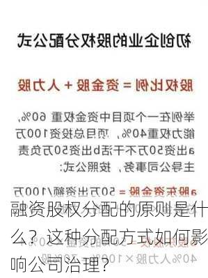 融资股权分配的原则是什么？这种分配方式如何影响公司治理？