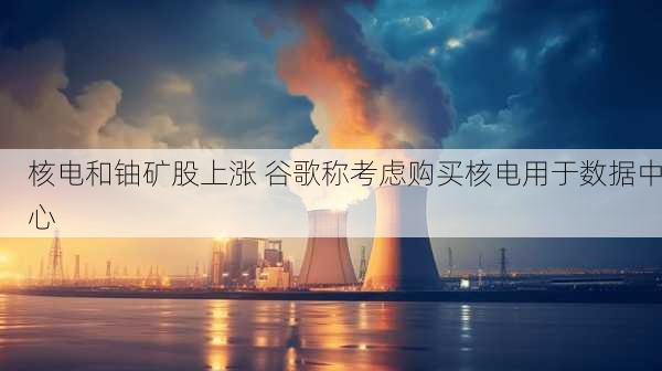 核电和铀矿股上涨 谷歌称考虑购买核电用于数据中心