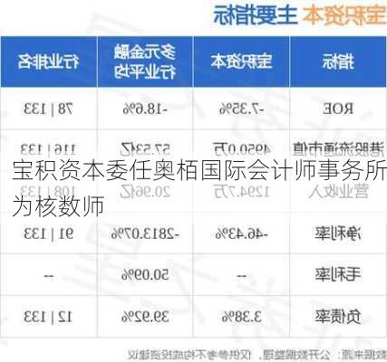 宝积资本委任奥栢国际会计师事务所为核数师