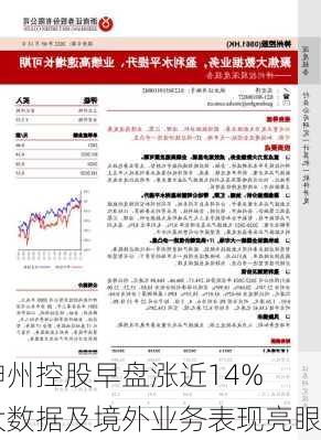 神州控股早盘涨近14% 大数据及境外业务表现亮眼