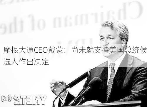 摩根大通CEO戴蒙：尚未就支持美国总统候选人作出决定