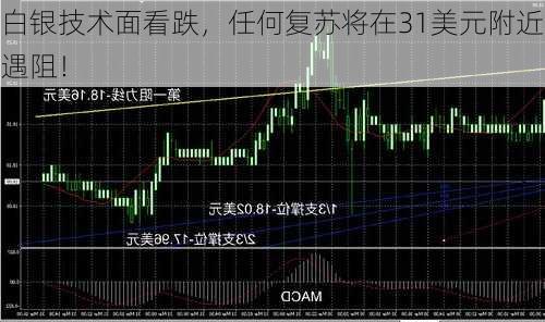 白银技术面看跌，任何复苏将在31美元附近遇阻！