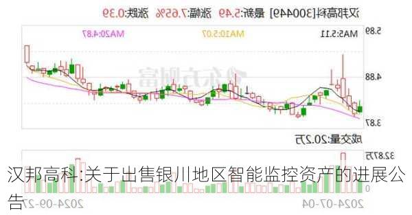 汉邦高科:关于出售银川地区智能监控资产的进展公告