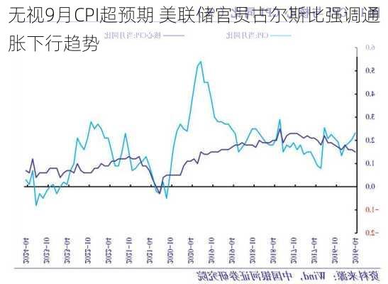 无视9月CPI超预期 美联储官员古尔斯比强调通胀下行趋势