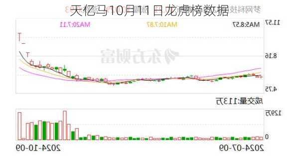 天亿马10月11日龙虎榜数据