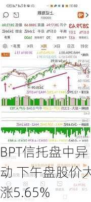 BPT信托盘中异动 下午盘股价大涨5.65%