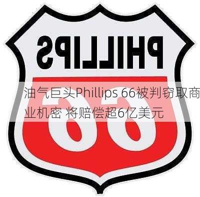 油气巨头Phillips 66被判窃取商业机密 将赔偿超6亿美元