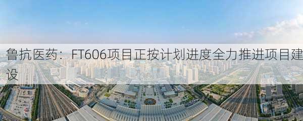 鲁抗医药：FT606项目正按计划进度全力推进项目建设