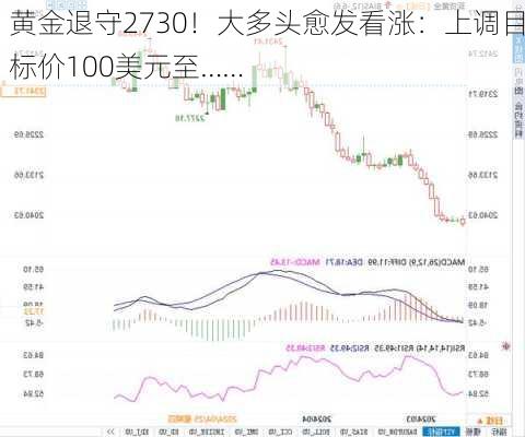 黄金退守2730！大多头愈发看涨：上调目标价100美元至……