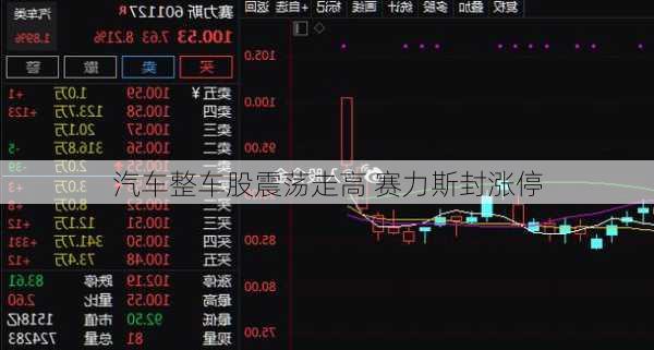 汽车整车股震荡走高 赛力斯封涨停